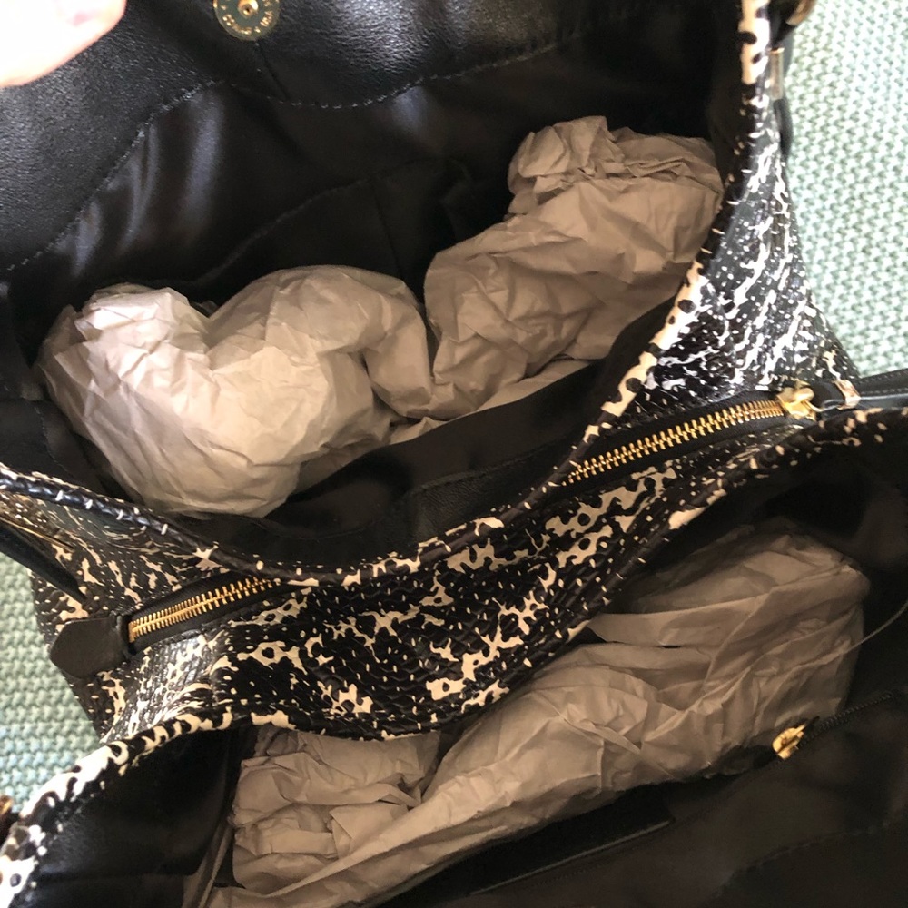 Coach black Python phoebe handbag - Picture 5 of 7